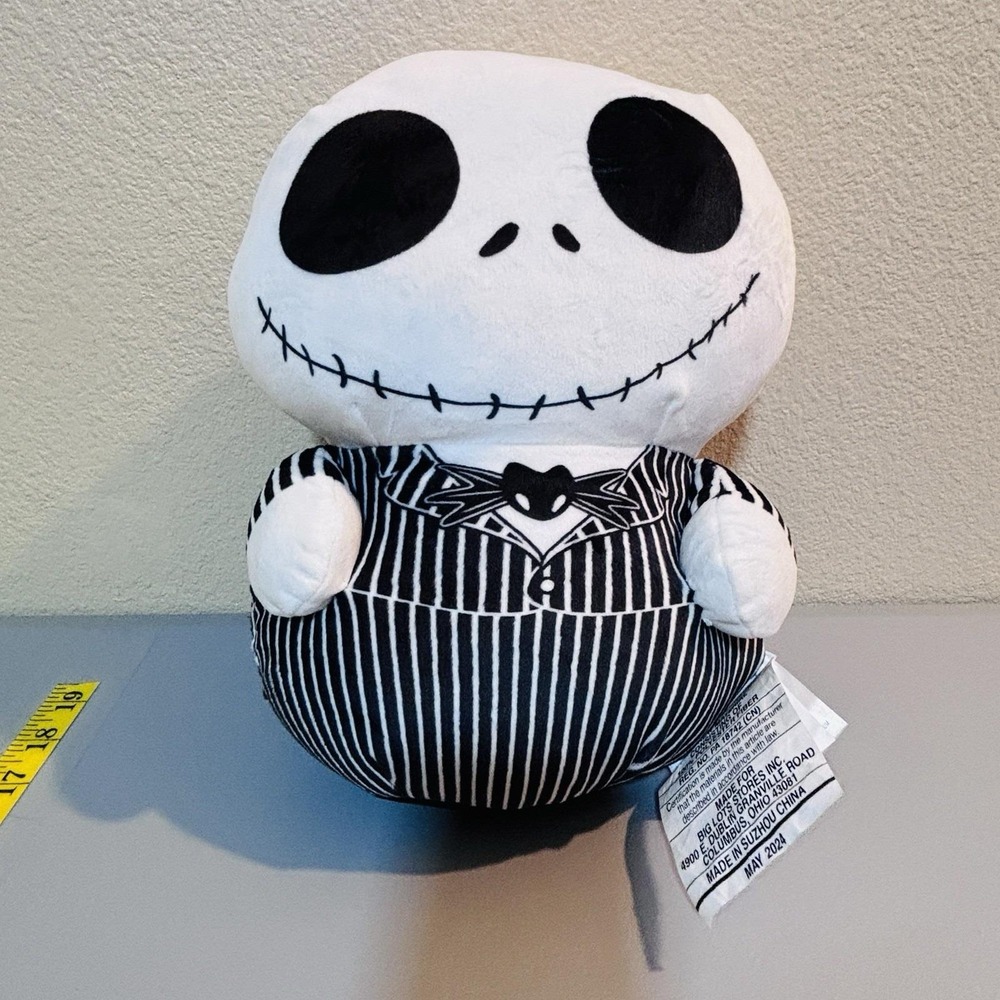 Jack Skellington Plush Pillow Nightmare Before Christmas Soft Toy Kids Squishy - Picture 13 of 13